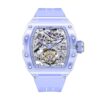HAOFA 2201-1 Color Crystal Skeleton Self-winding Tourbillon Watch